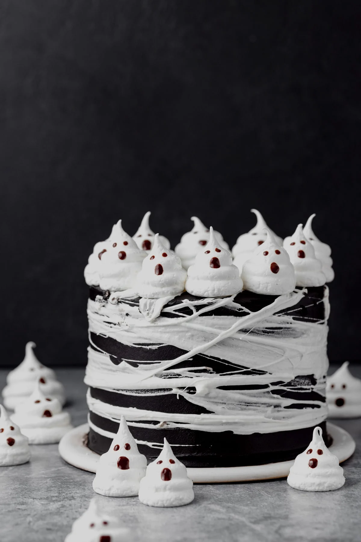 Black Cocoa Halloween Layer Cake