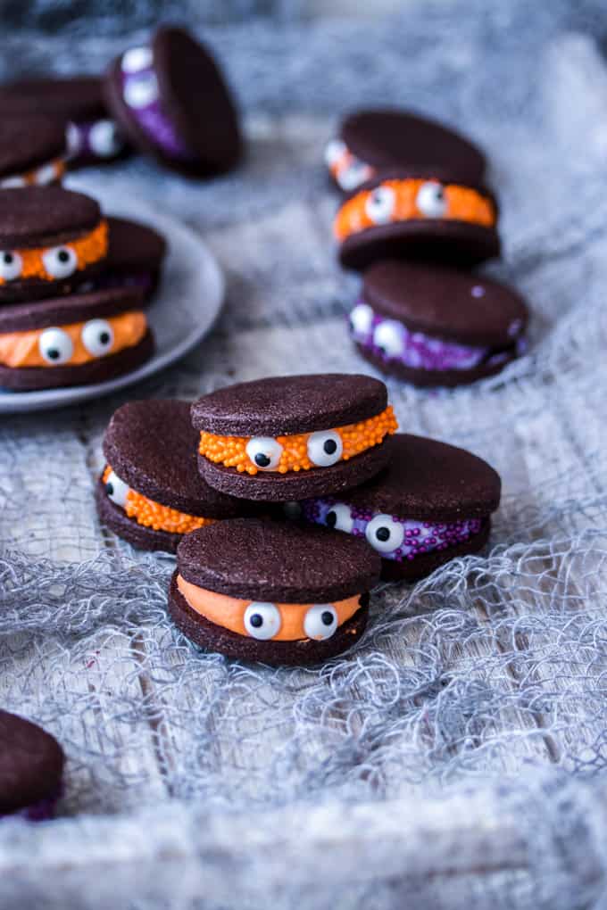 Chocolate Monster Halloween Cookies