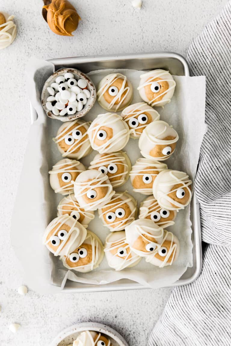 Halloween White Chocolate Buckeyes