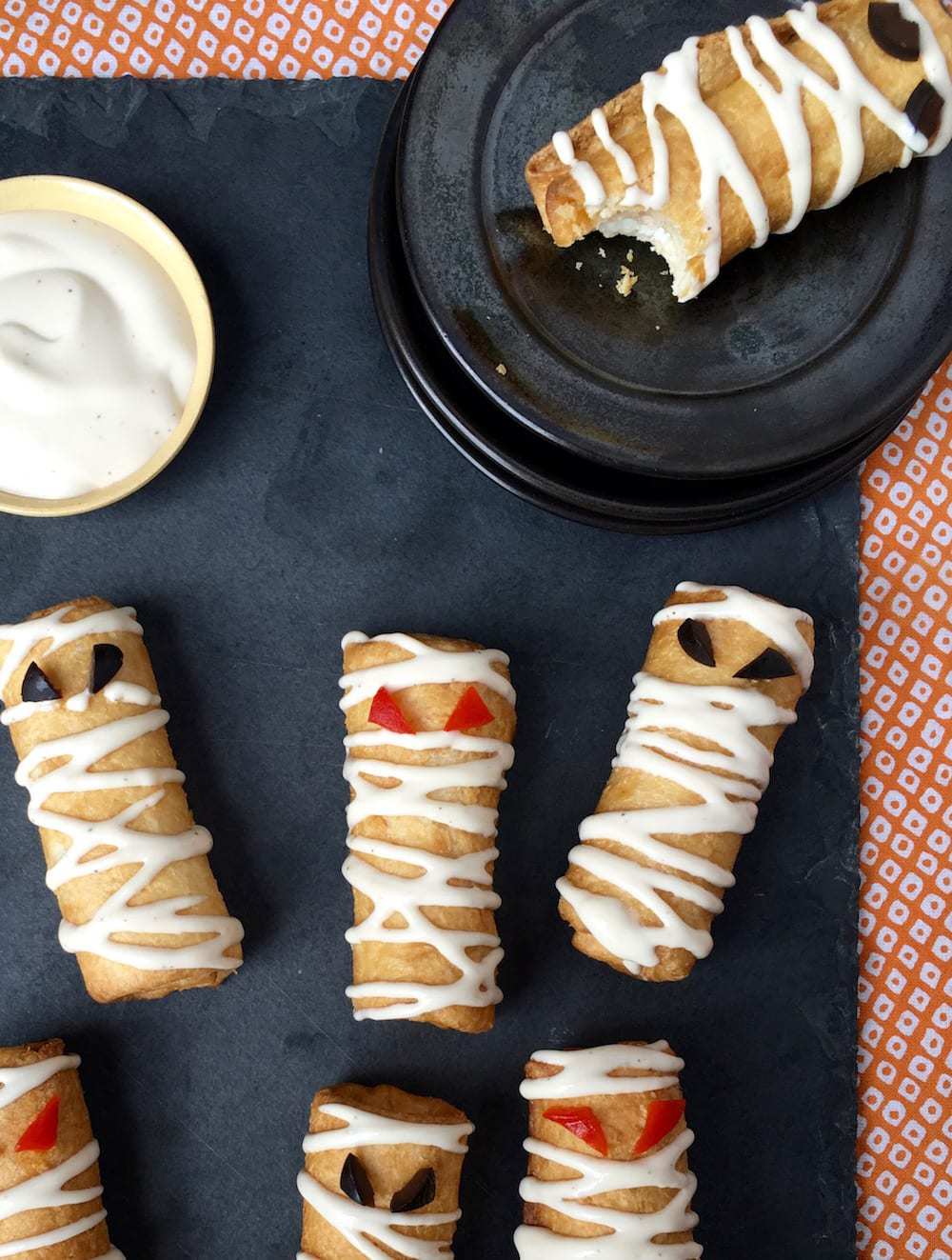 Pizza Roll Ups Mummy Snacks