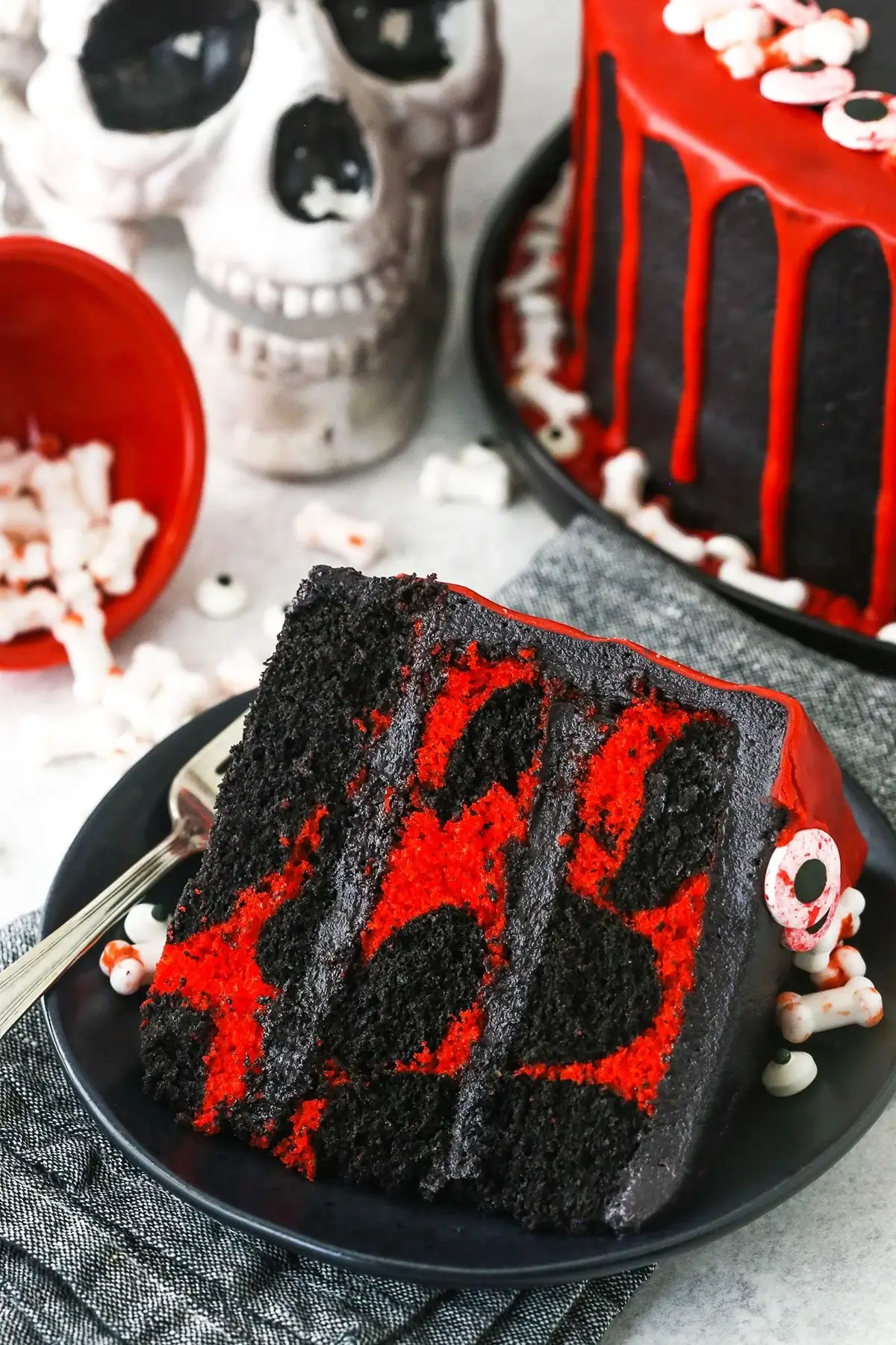 Spooky Halloween Marble Cake