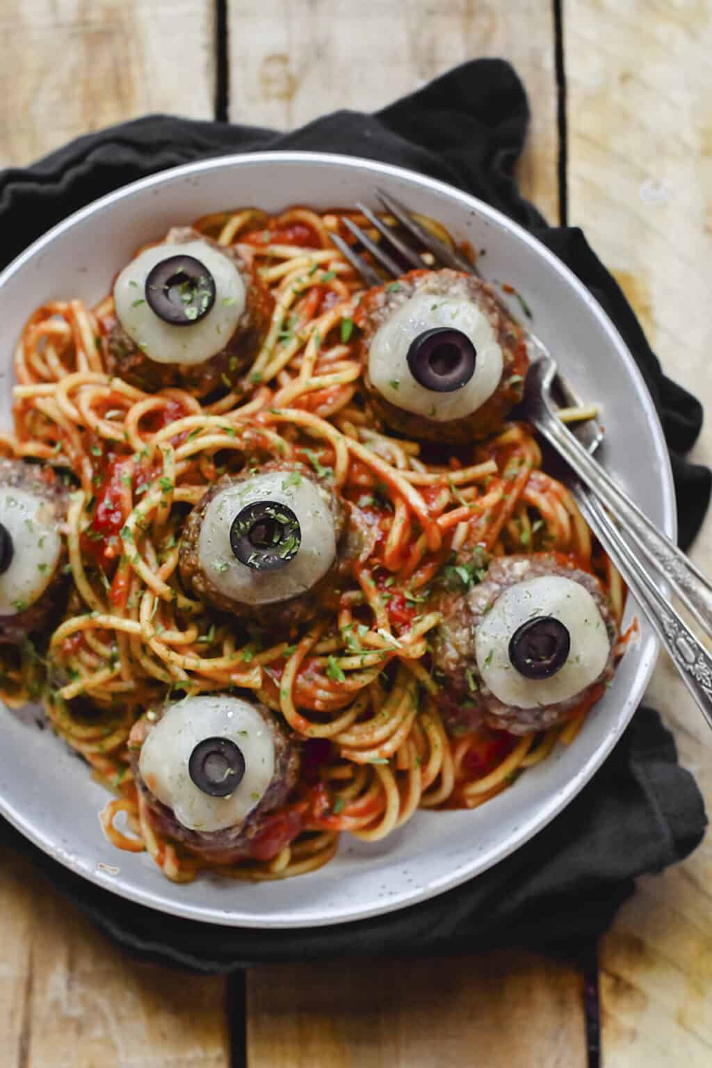 Spooky Spaghetti & Eyeballs