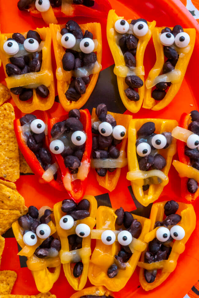 Halloween Mummy Stuffed Peppers