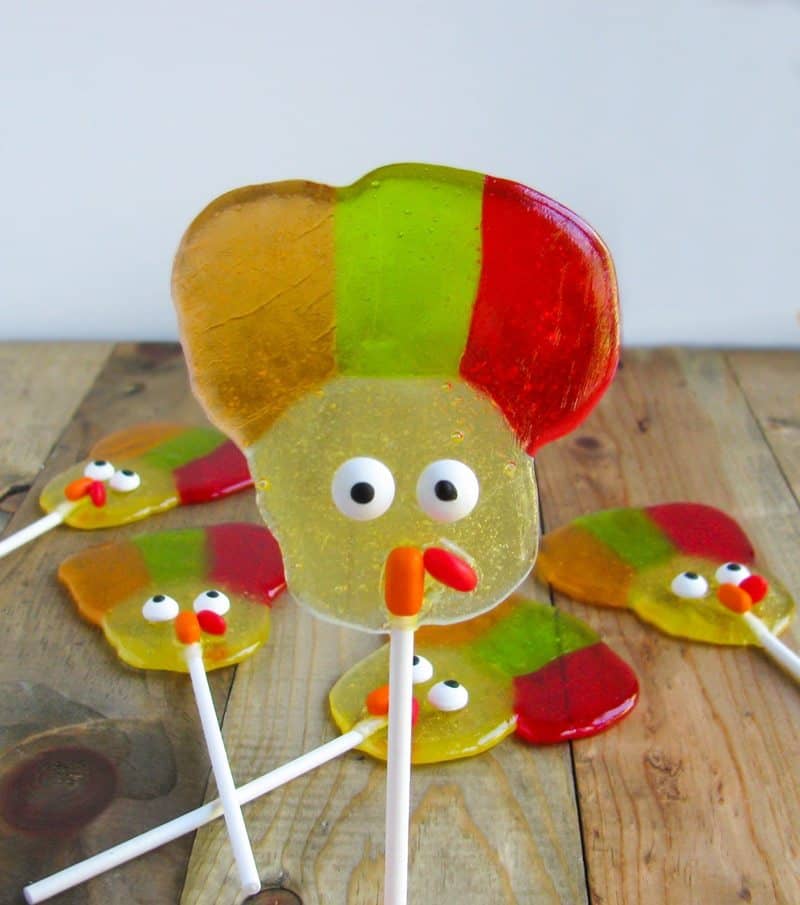 Turkey-Shaped Lollipops