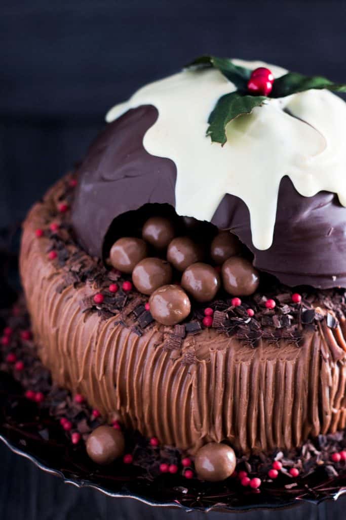 Chocolate Christmas Smash Cake