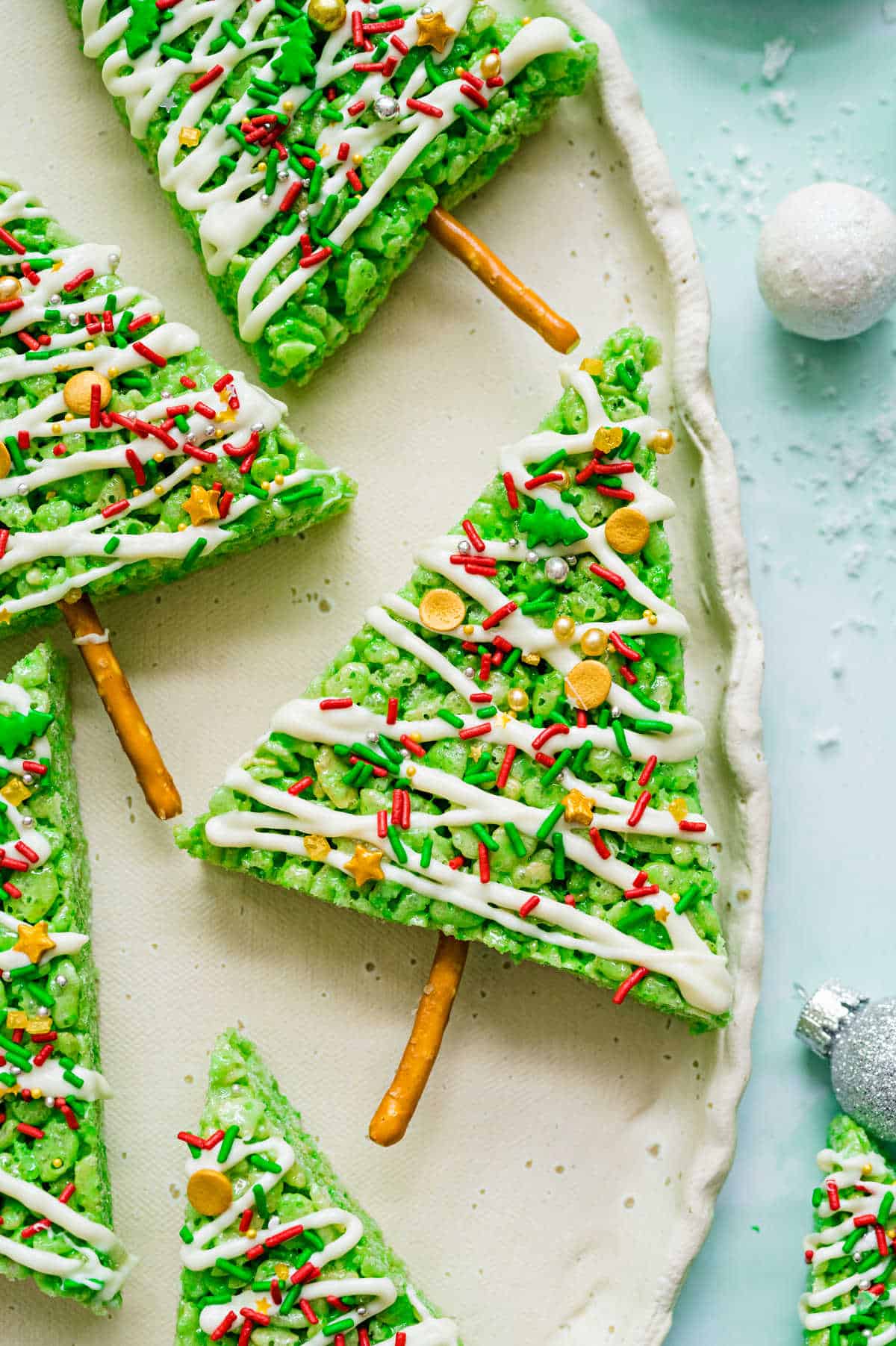 Christmas Tree Rice Krispie Treats