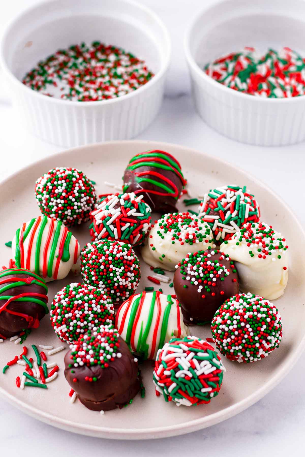 Colorful Christmas Truffles