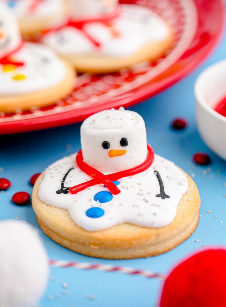 Cute Melted Snowman Cookies