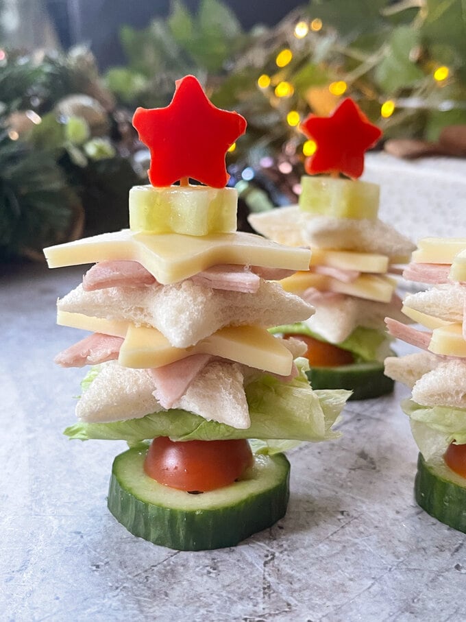 Deconstructed Christmas Tree Sandwiches