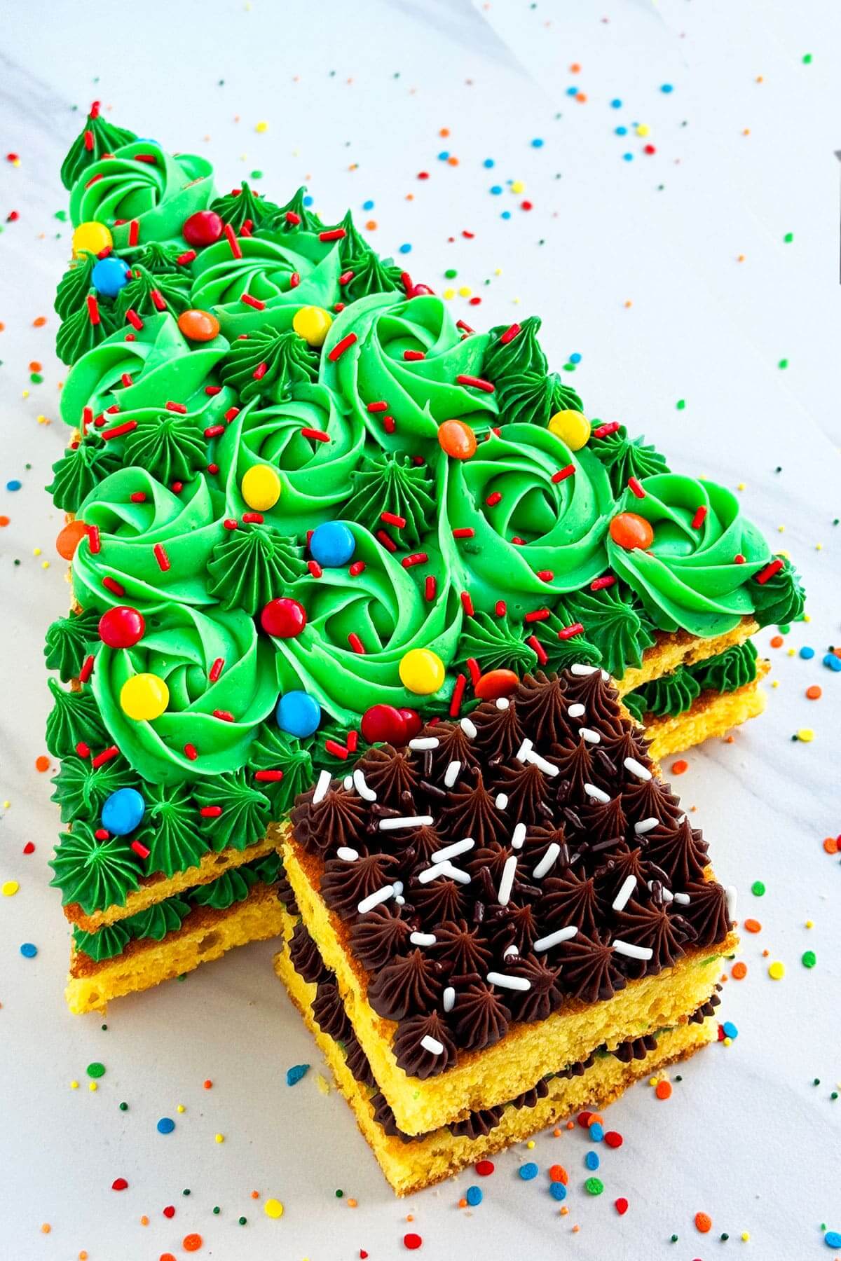 Easy Christmas Cake Recipe (Tree)
