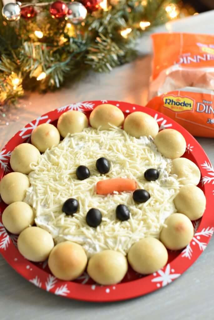 Festive Snowman Holiday Dip