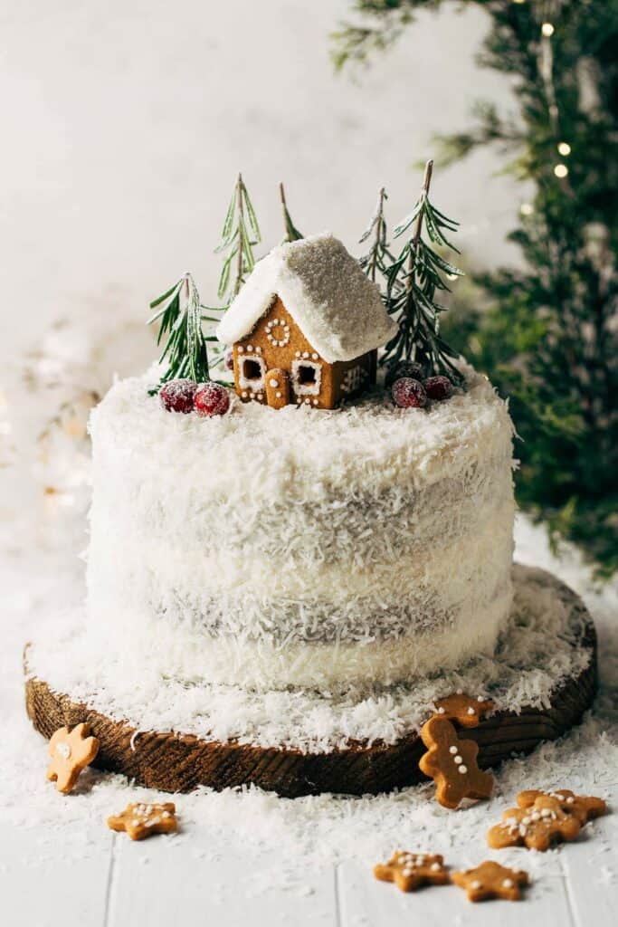 Gingerbread Cake With Coconut Cream Cheese Frosting