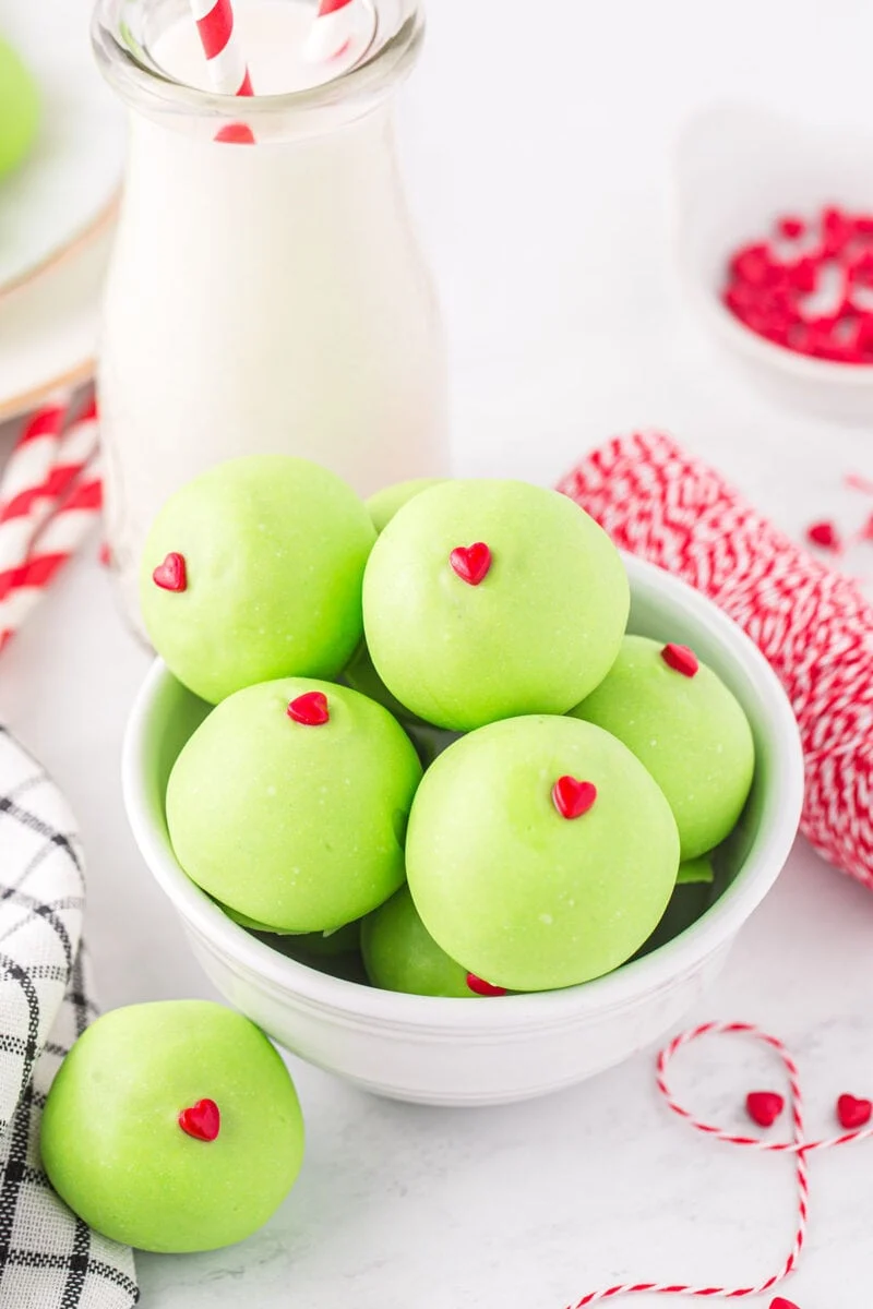 Grinch Christmas Truffles
