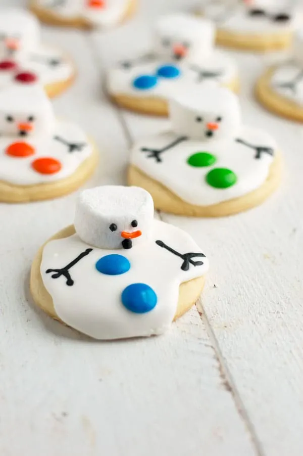Melted Snowman Cookies