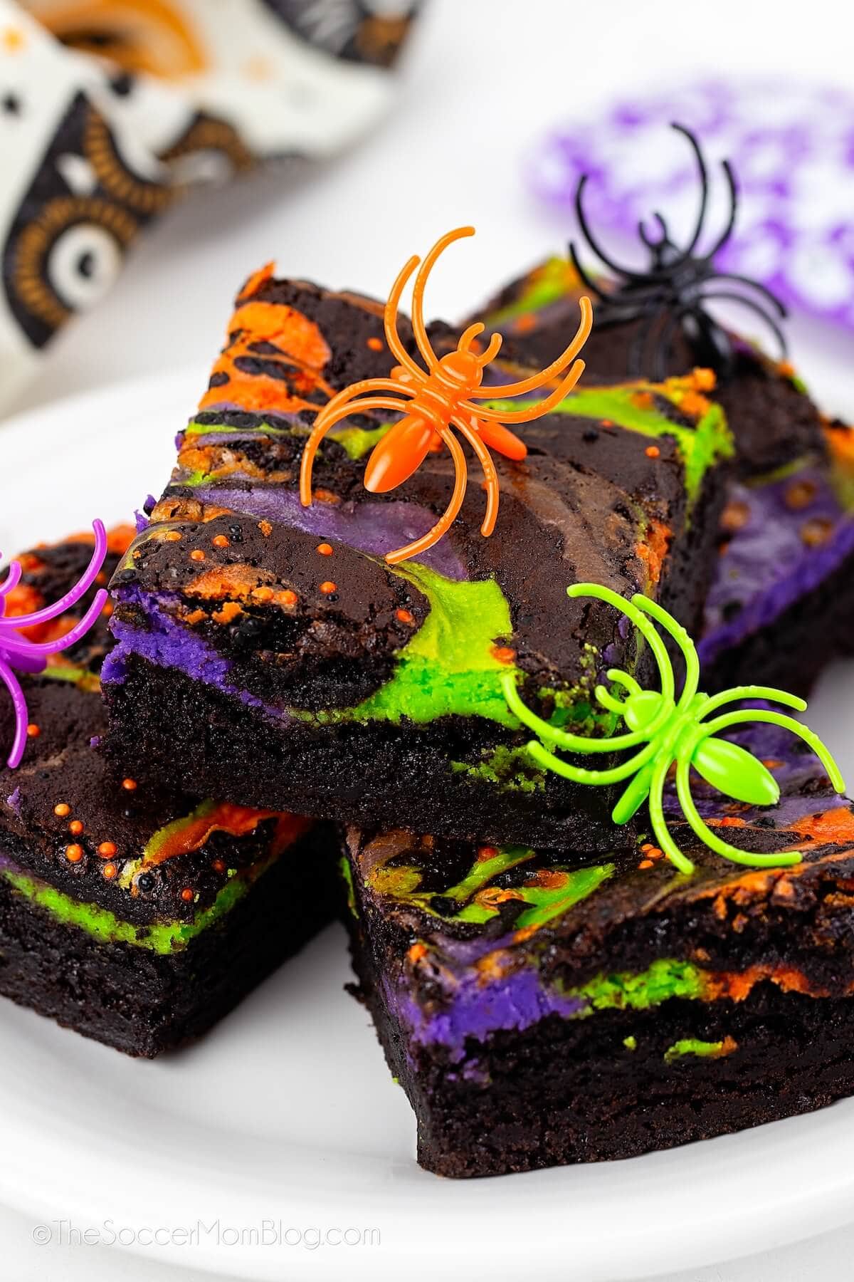 Halloween Cheesecake Brownies