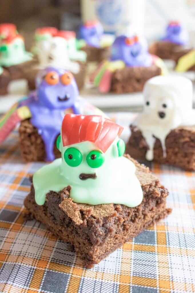 Halloween Marshmallow Brownies