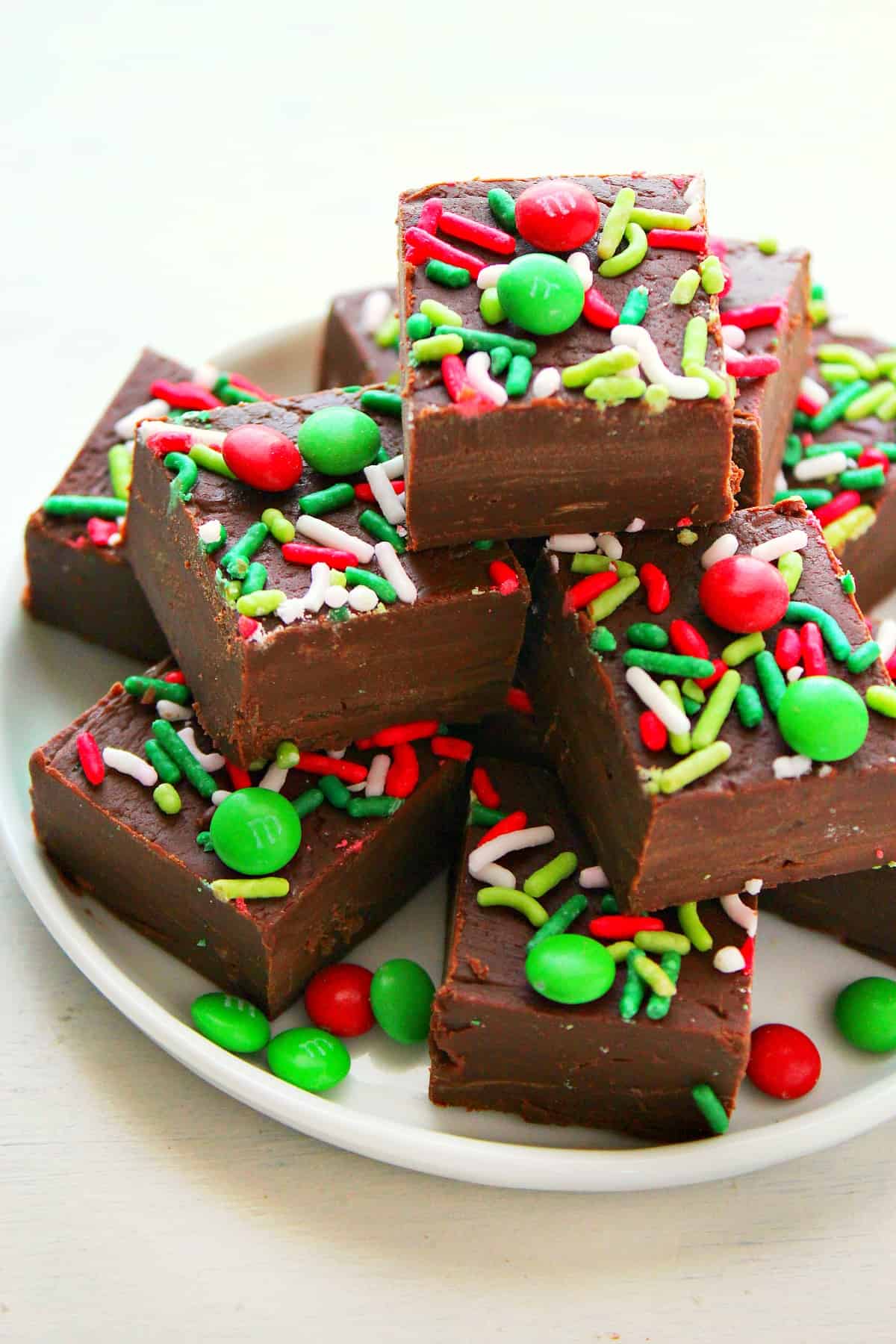 Christmas Fudge (3-Ingredients Only)