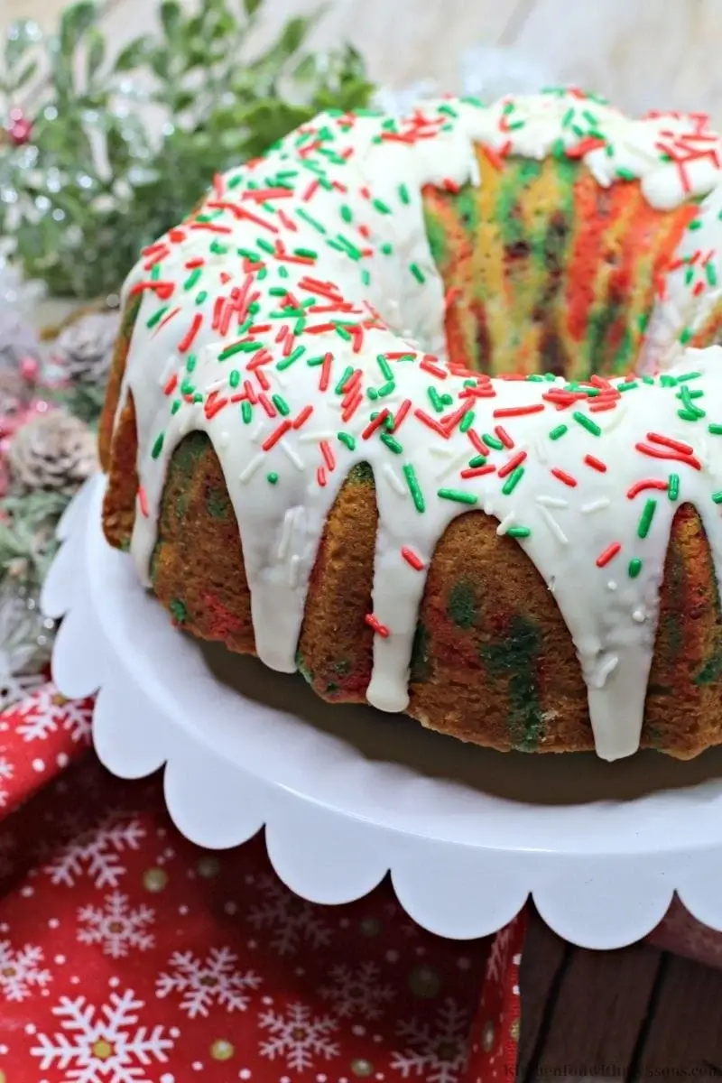 Christmas Funfetti Cake