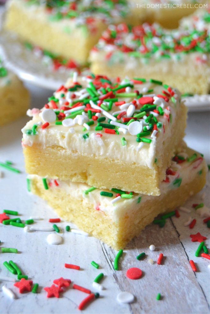 Christmas Sugar Cookie Bars