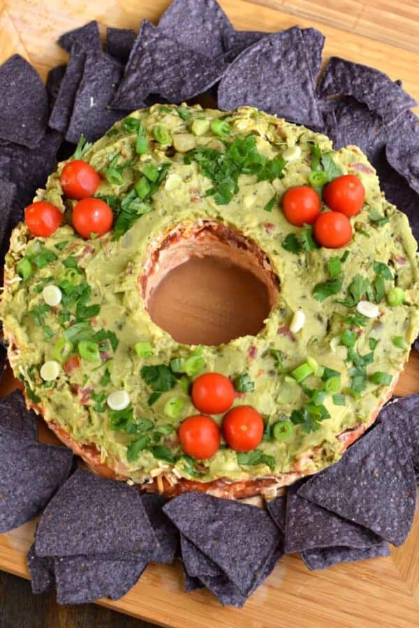 Christmas Wreath Taco Dip Recipe