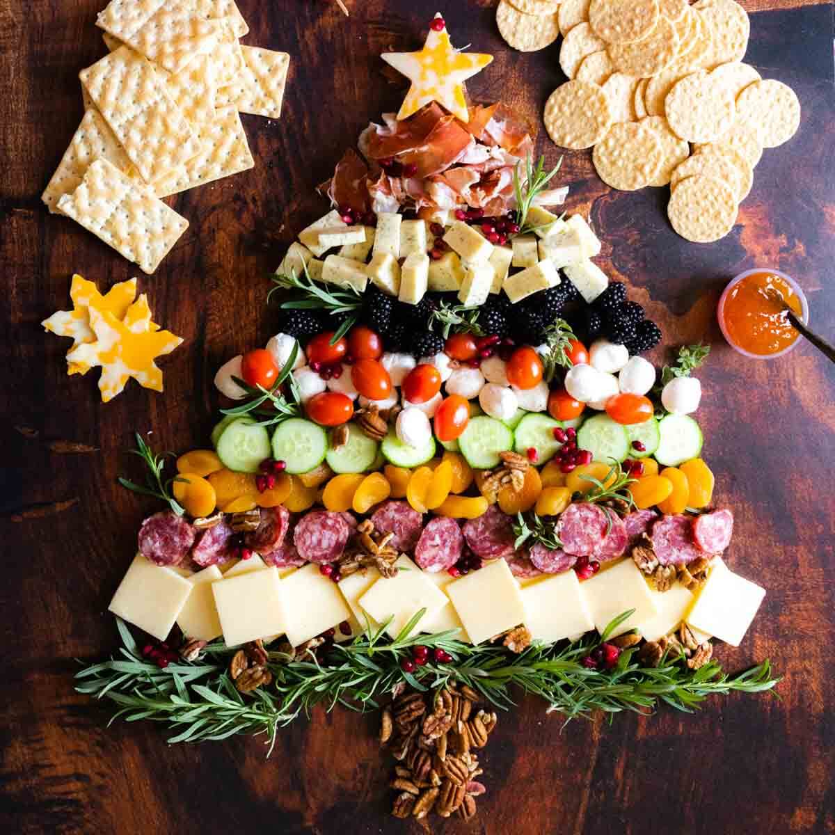 Easy DIY Christmas Tree Charcuterie Board