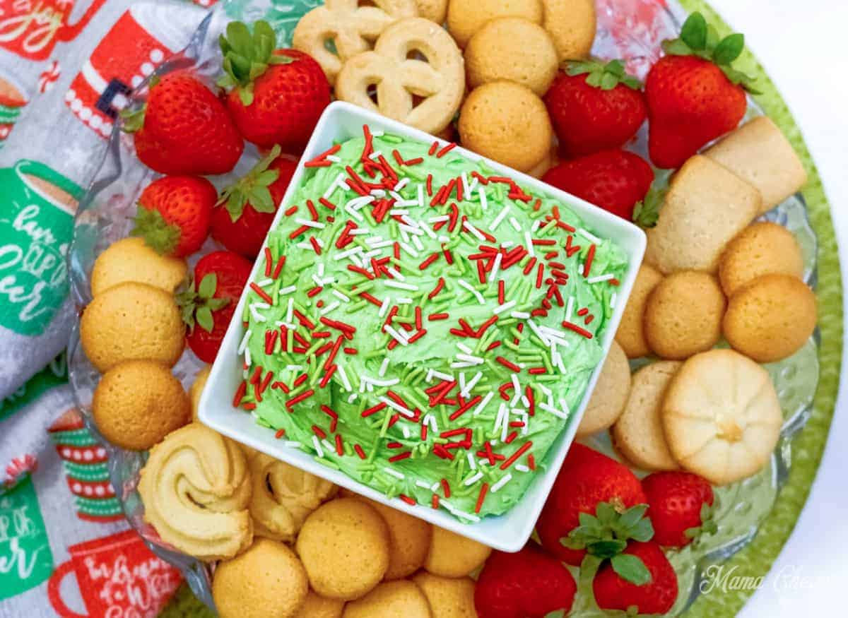Grinch Dip (Easy Christmas Dunkaroo Dessert Dip)