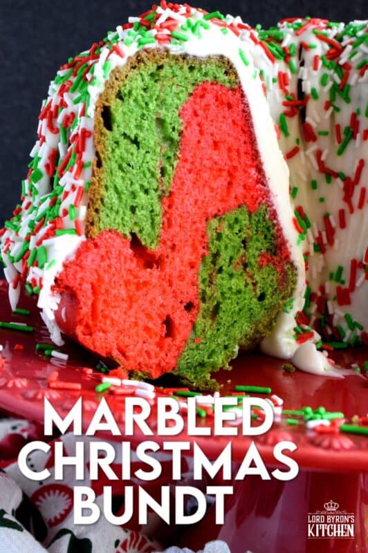 Marbled Christmas Bundt Cake