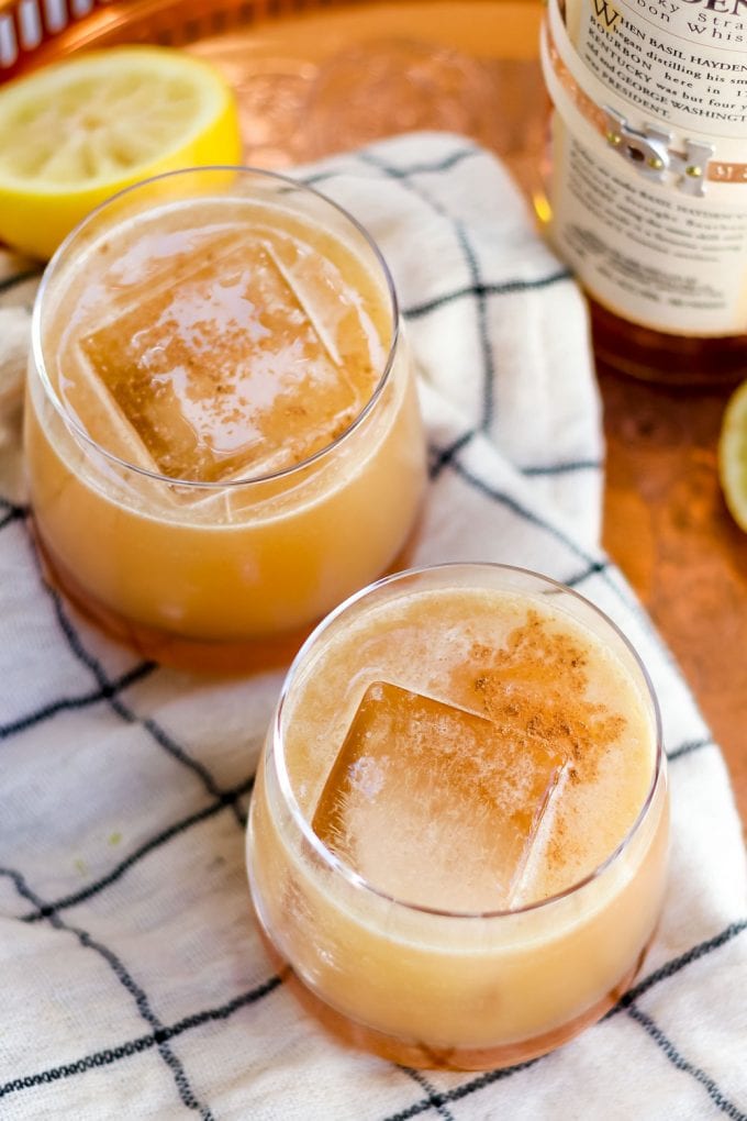 Thanksgiving Cocktail Recipe - Fall Spiced Whiskey Sour