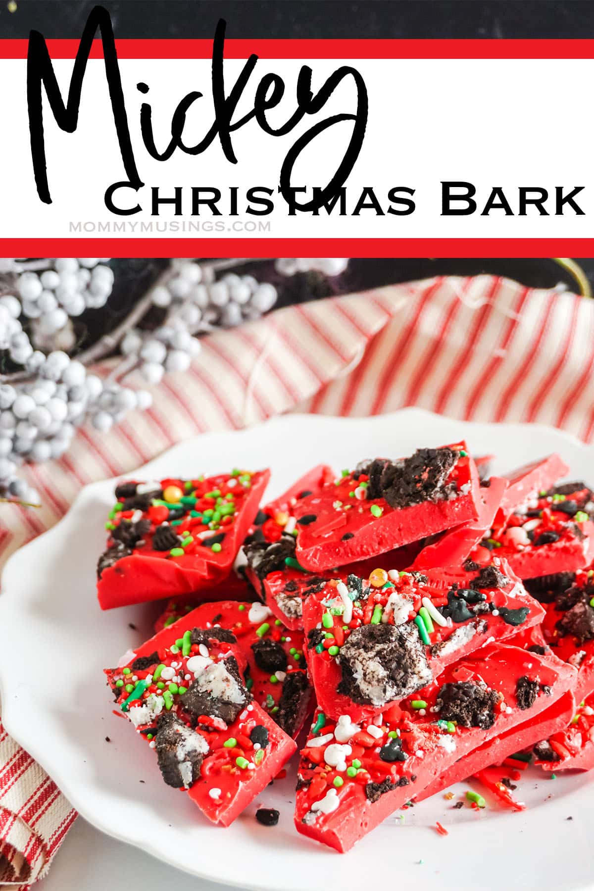 Easy Mickey Christmas Bark Recipe