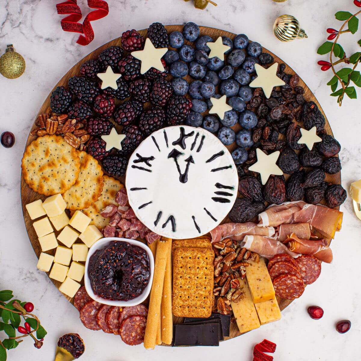 Epic New Year’s Eve Charcuterie Board