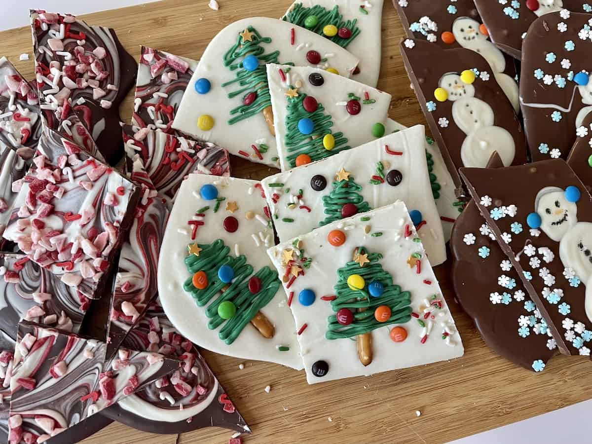 Fun Christmas Chocolate Bark