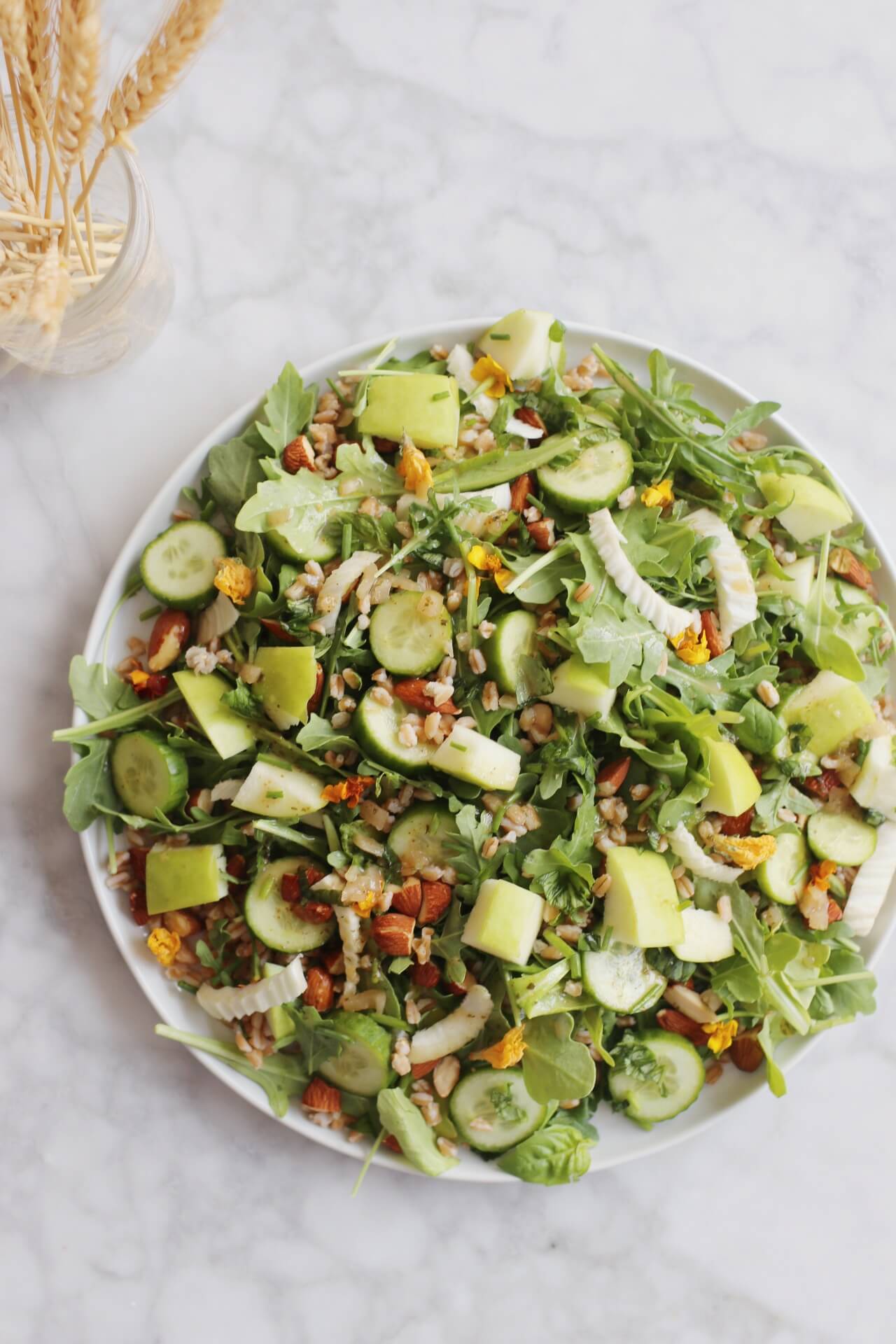 Herby Green Apple Farro Salad