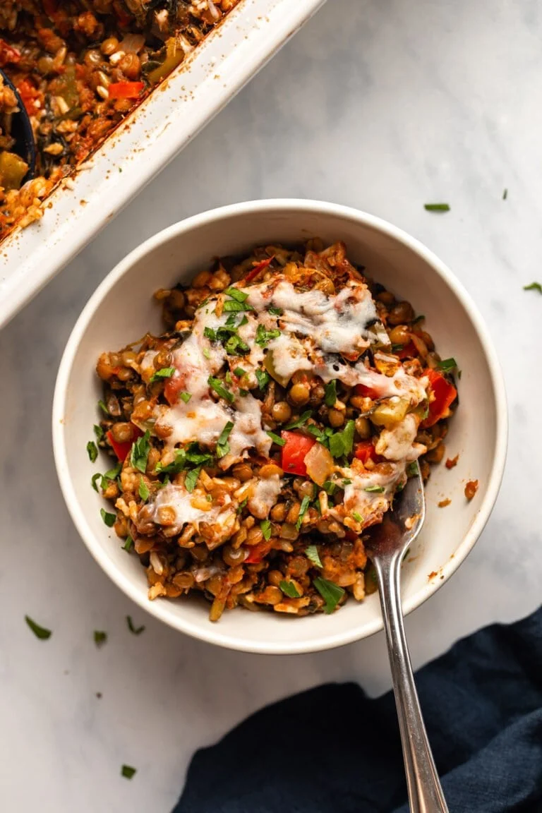 Vegan Stuffed Pepper Casserole