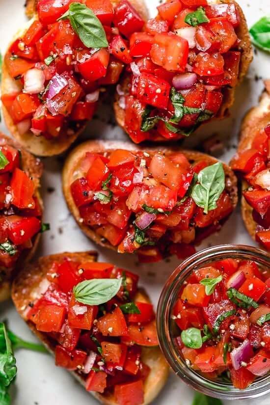 Bruschetta With Tomato And Basil