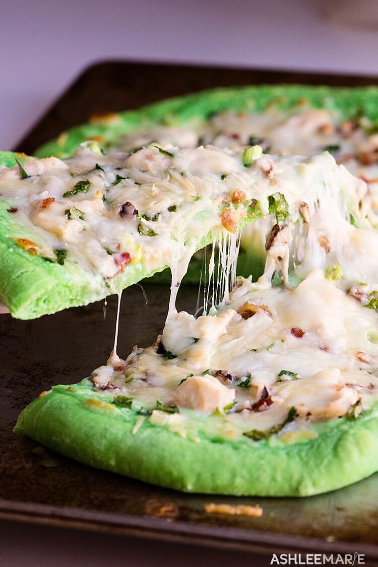 Chicken Alfredo Pizza