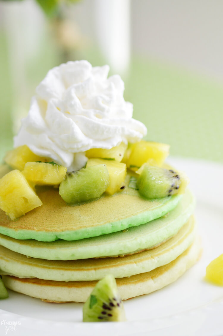 Green Ombre Pancakes
