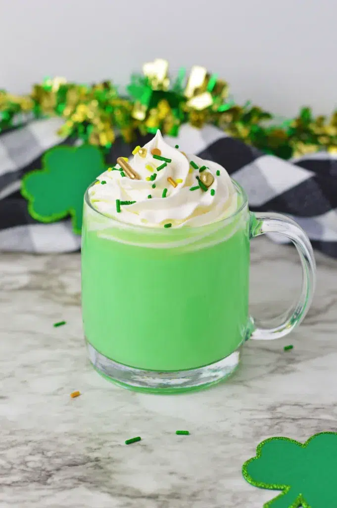 Green St. Patrick's Day Hot Chocolate