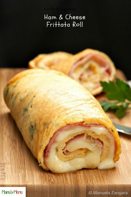 Ham And Cheese Frittata Roll