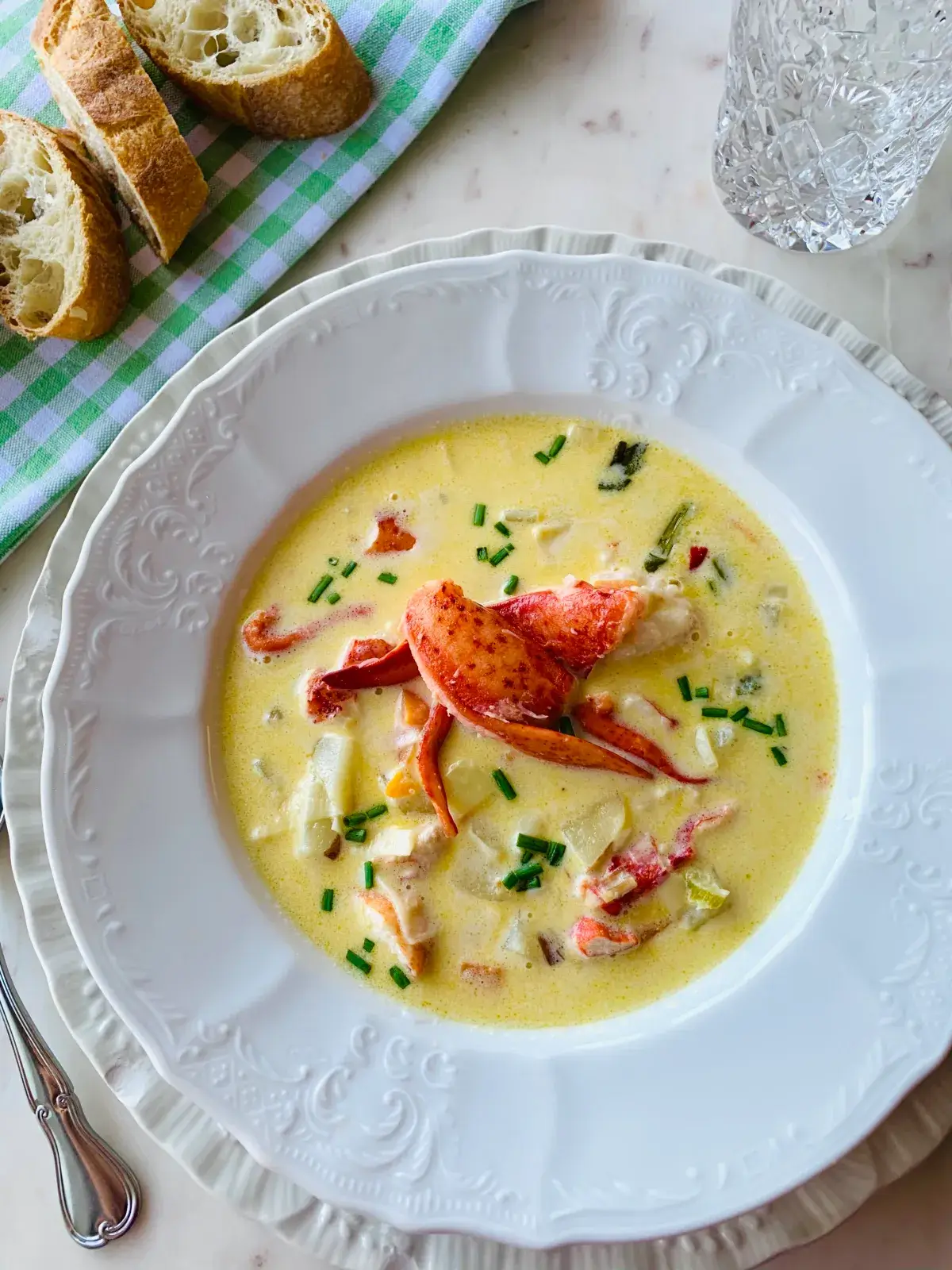 Irish Cheddar Lobster Chowder With Potatoes