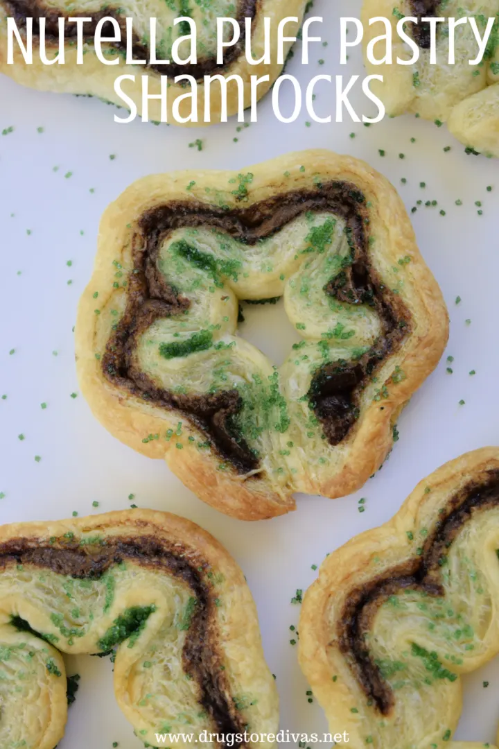 Nutella Puff Pastry Shamrocks