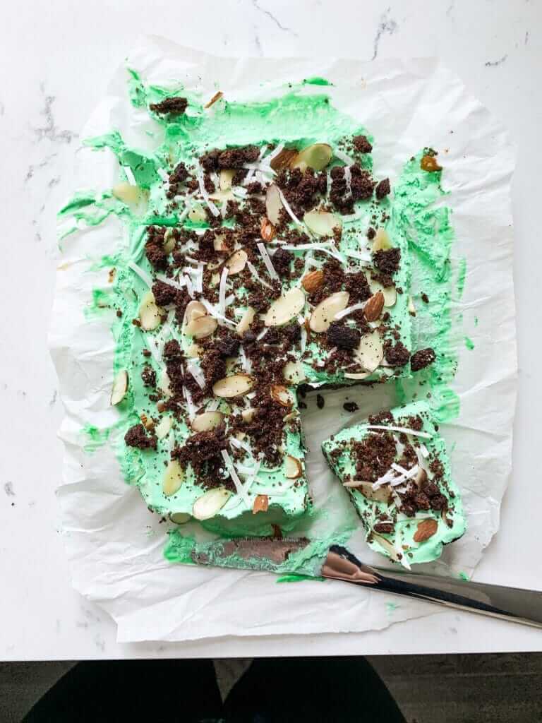 Shamrock Cheesecake Bars