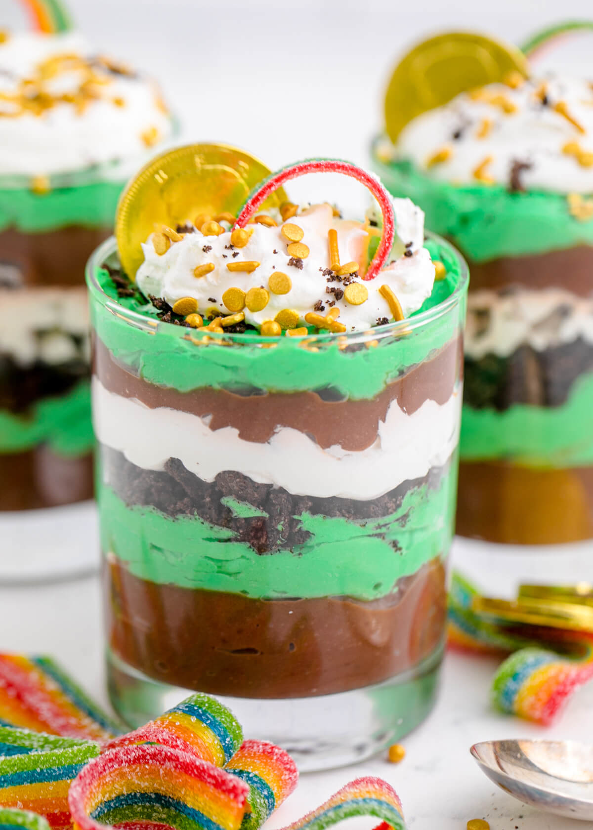 St. Patrick’s Day Pudding Cups