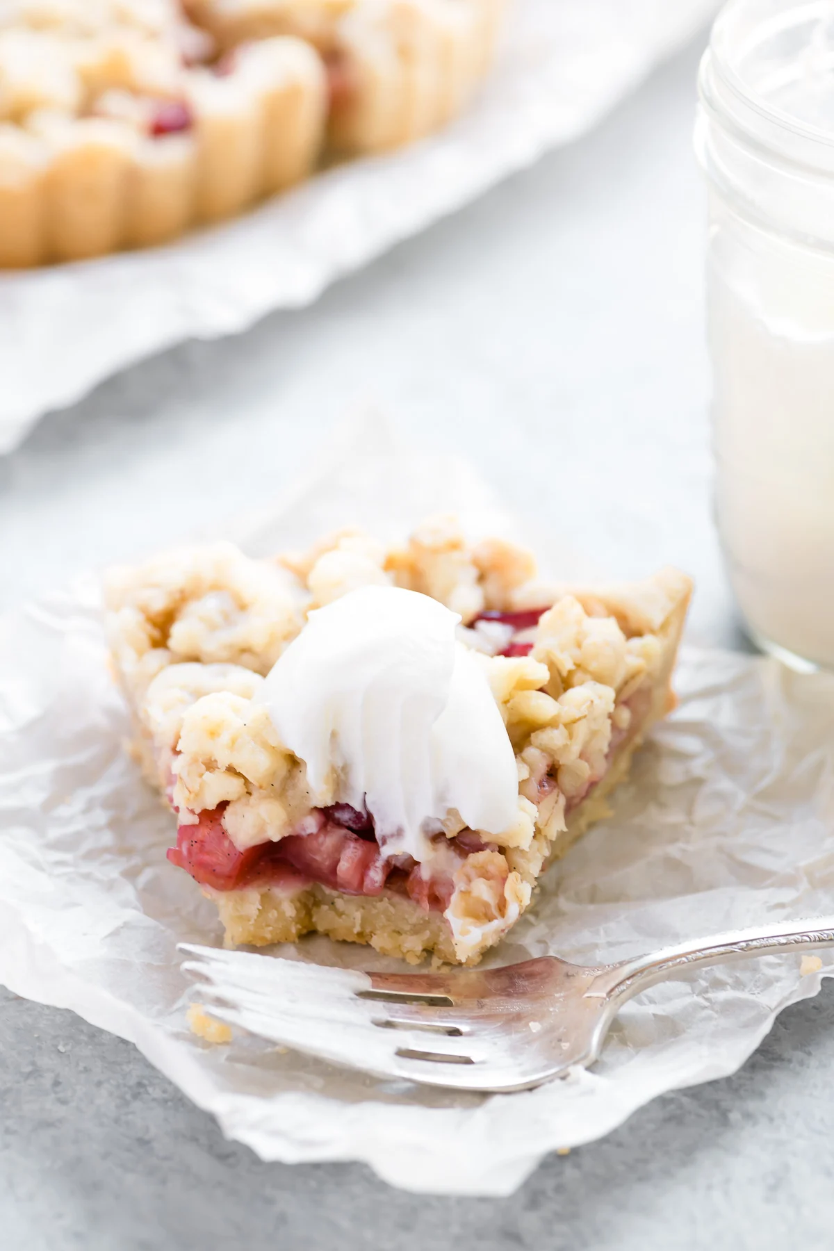 Rhubarb Crumble Tart