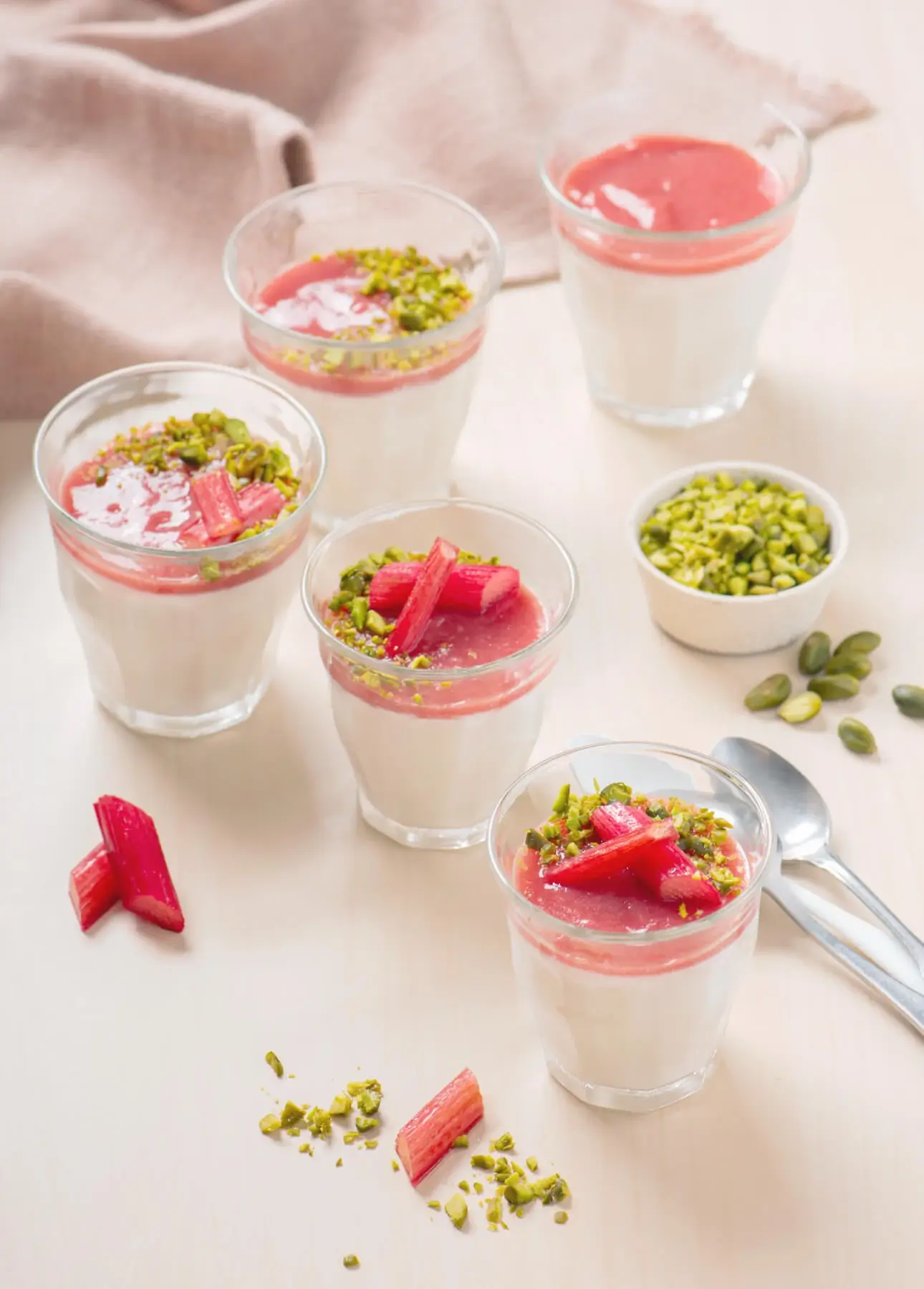 Rhubarb Panna Cotta