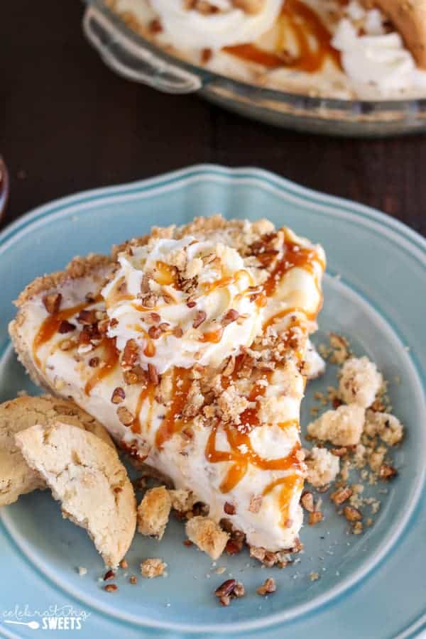 Caramel Butter Pecan Ice Cream Pie