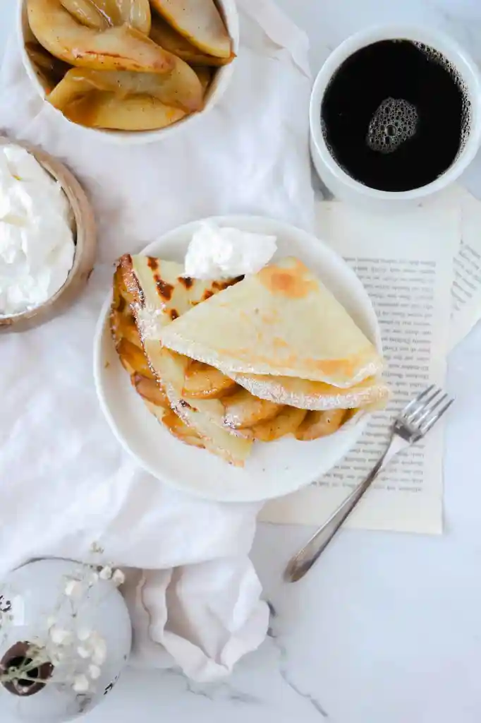 Caramelized Pear Crepes