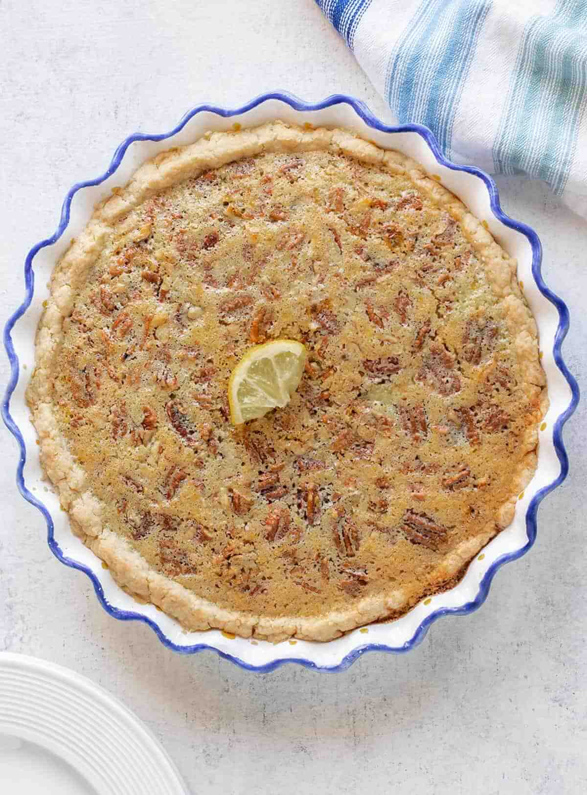Pecan Lemon Pie Without Meringue