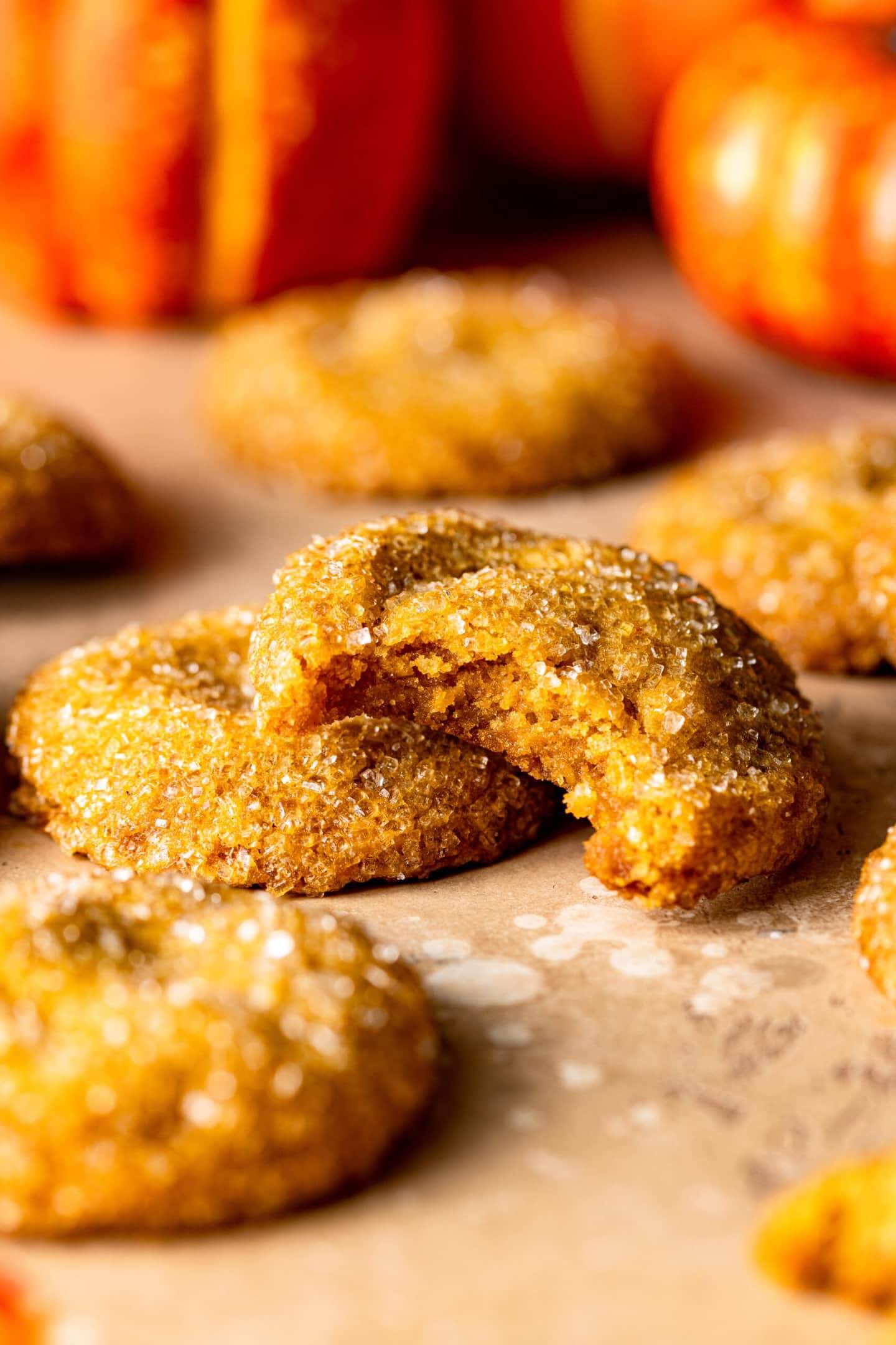 Brown Butter Pumpkin Sugar Cookies