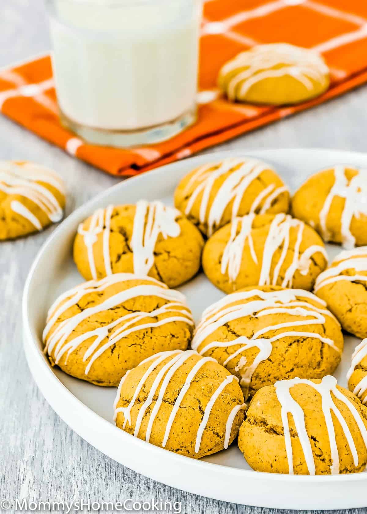 Cakey & Soft Eggless Pumpkin Cookies