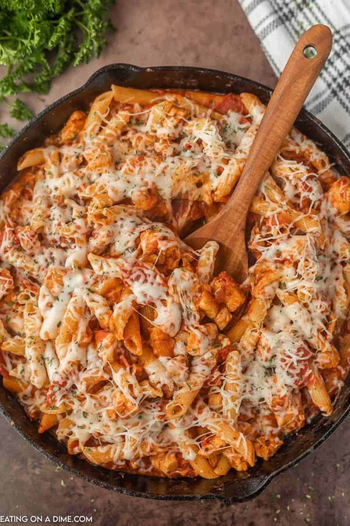 Chicken And Pepperoni Pasta
